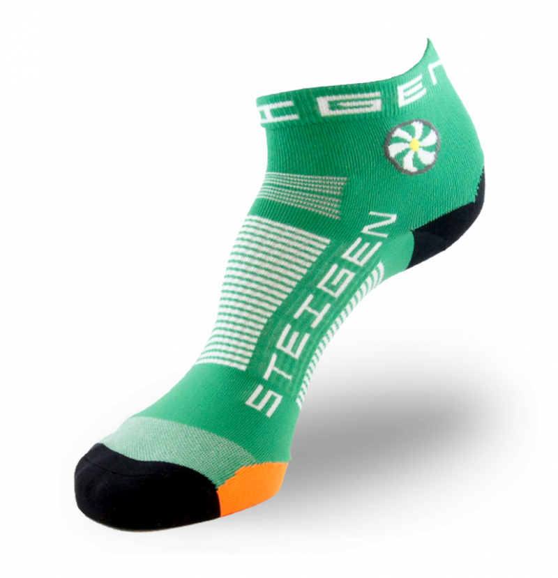 Irish Green Running Socks ¼ Length