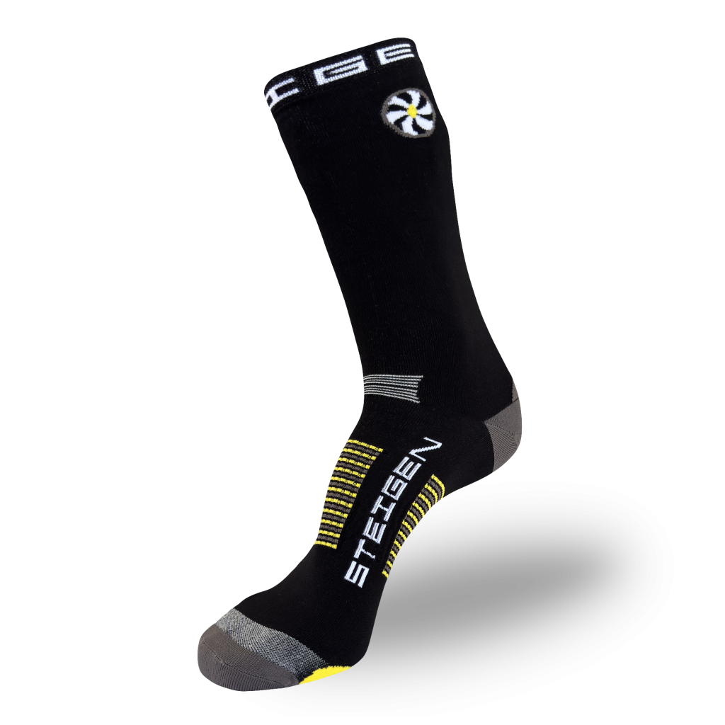 Big Foot (Size 12+ Only) Black Running Socks ¾ Length