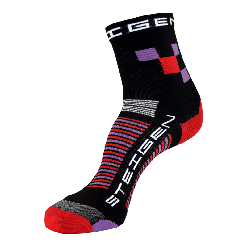 Black Square Running Socks ½ Length