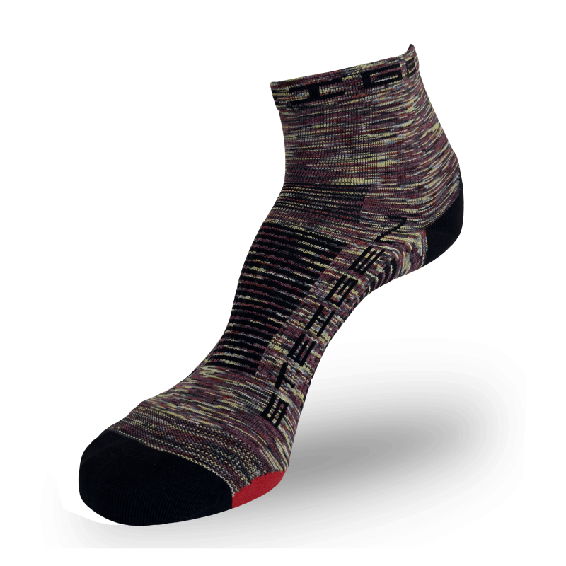 Melange Running Socks 1/4 Length