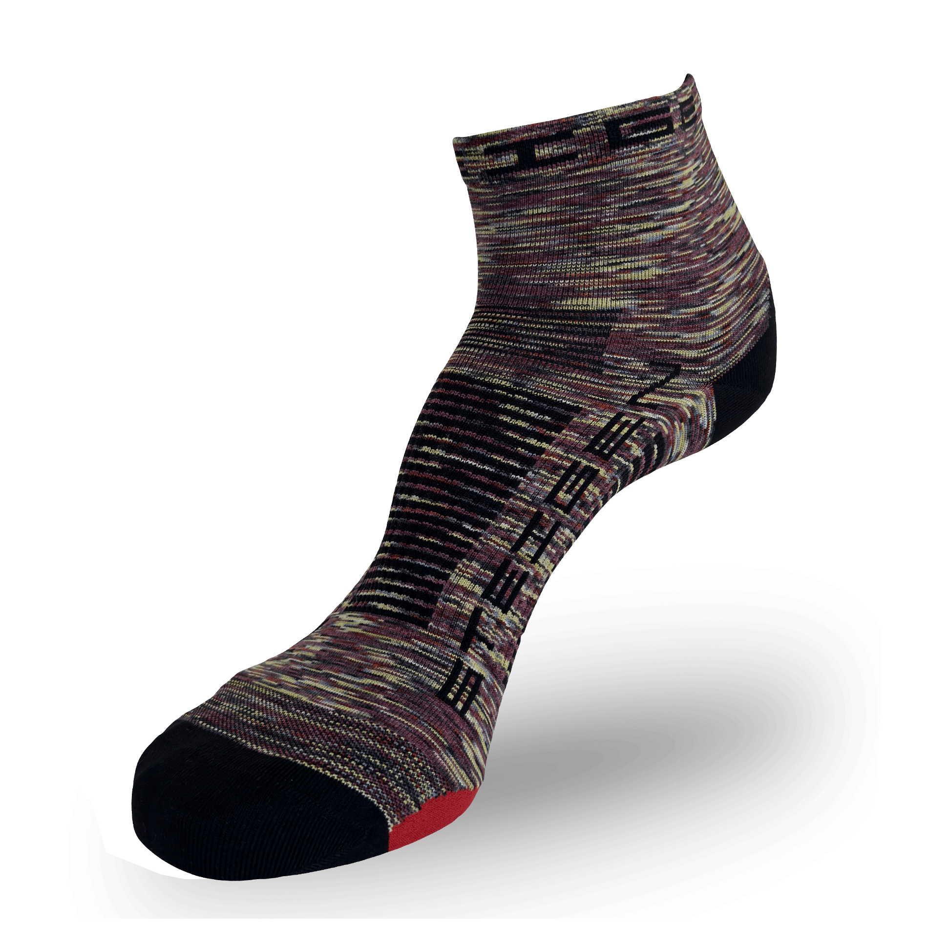 Melange Running Socks 1/4 Length