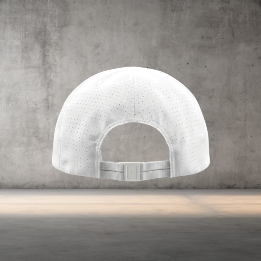 White-Running-Cap-Back