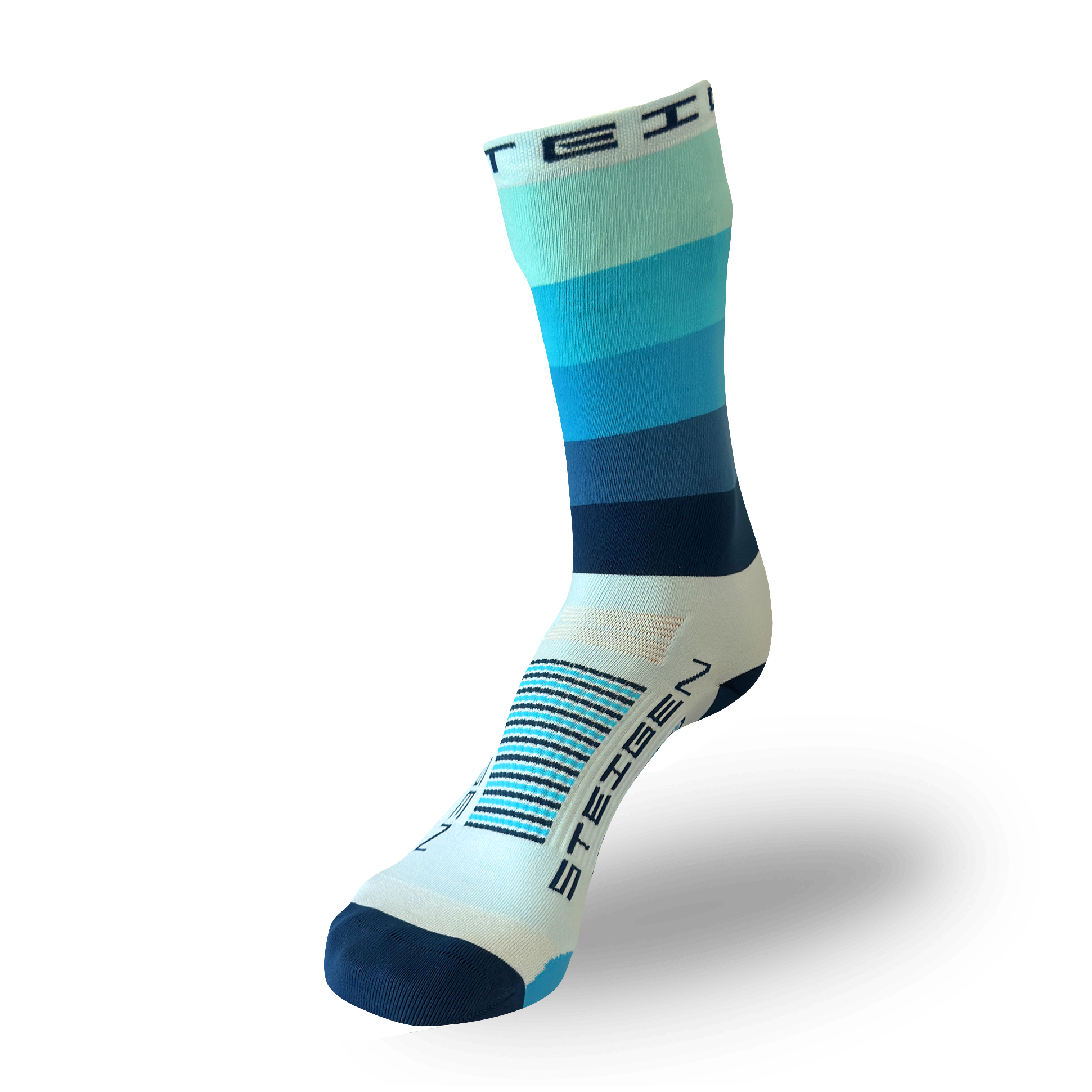 Fading Blue Running Socks ¾ Length